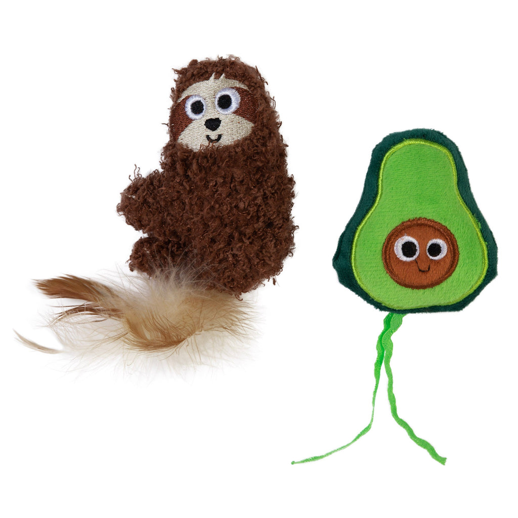 Mad Cat Sloth A Cado Catnip & Silvervine Cat Toy