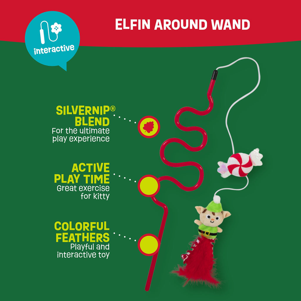 Mad Cat Elfin Around Wand Cat Toy
