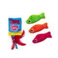 Quirky Kitty Sassy Fish 4-Pack Cat Toys with Catnip