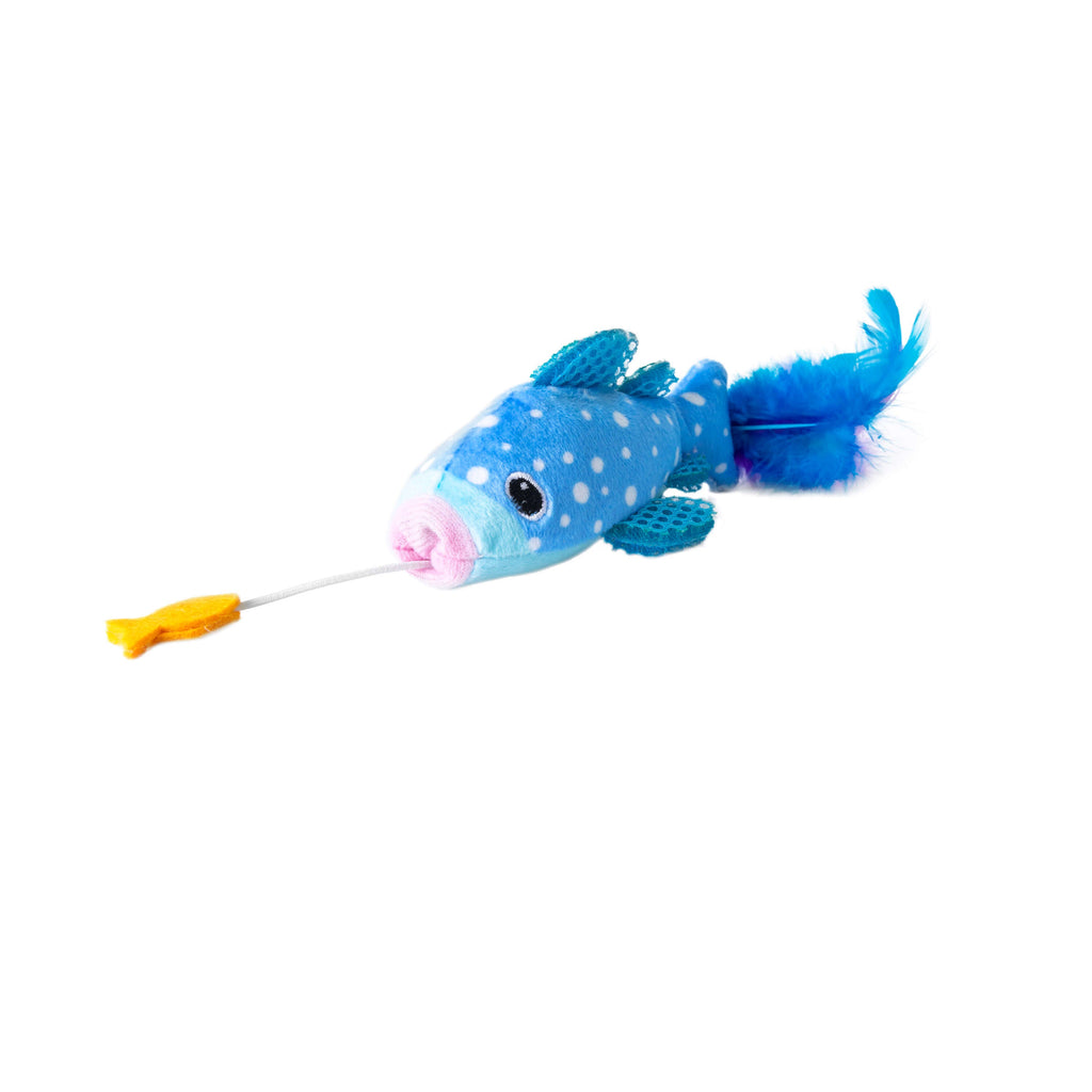Quirky Kitty Whale Shark Chomper – Cooling Ocean Cat Toy with Catnip