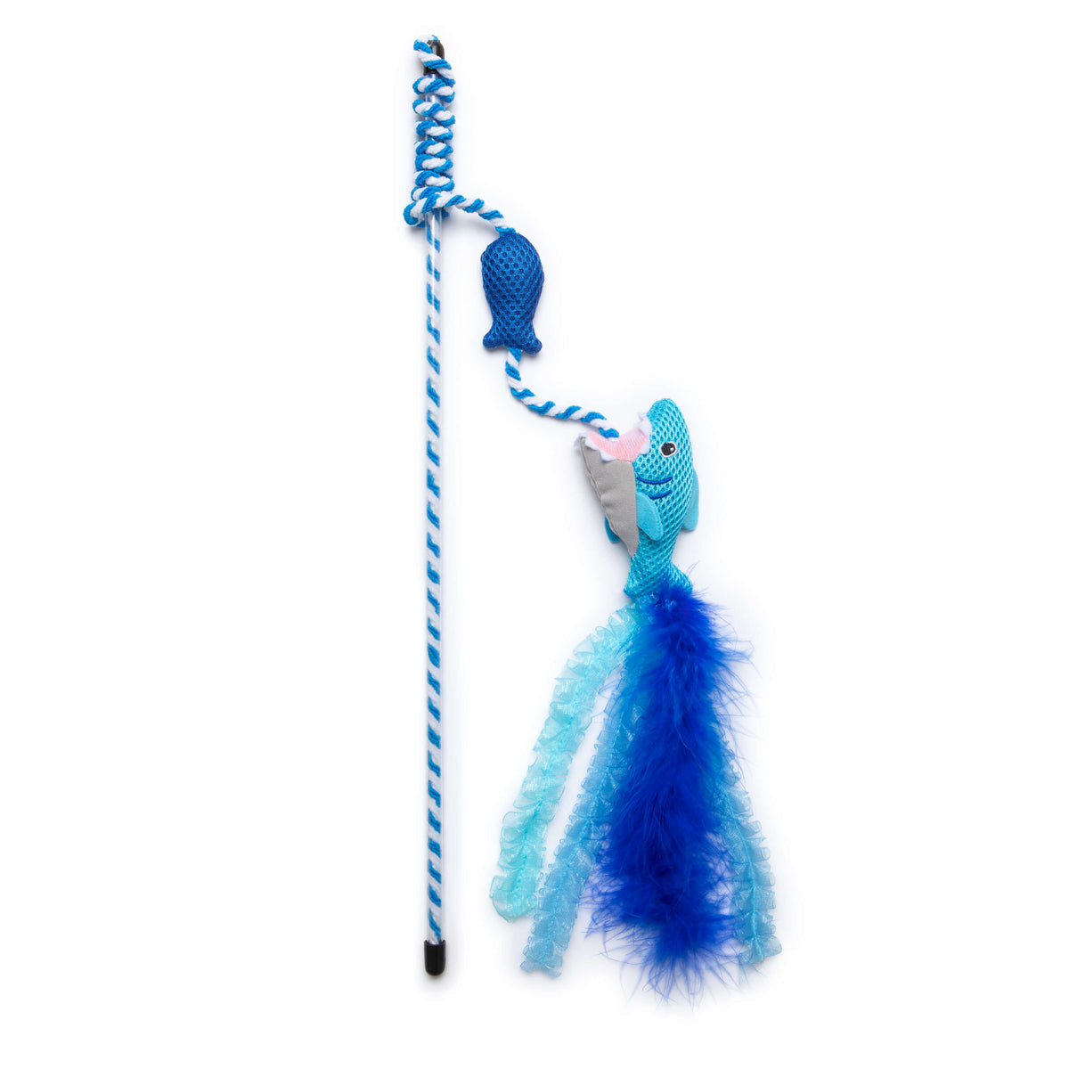 Quirky Kitty Cool Shark Wand – Interactive Cooling Cat Toy with Catnip