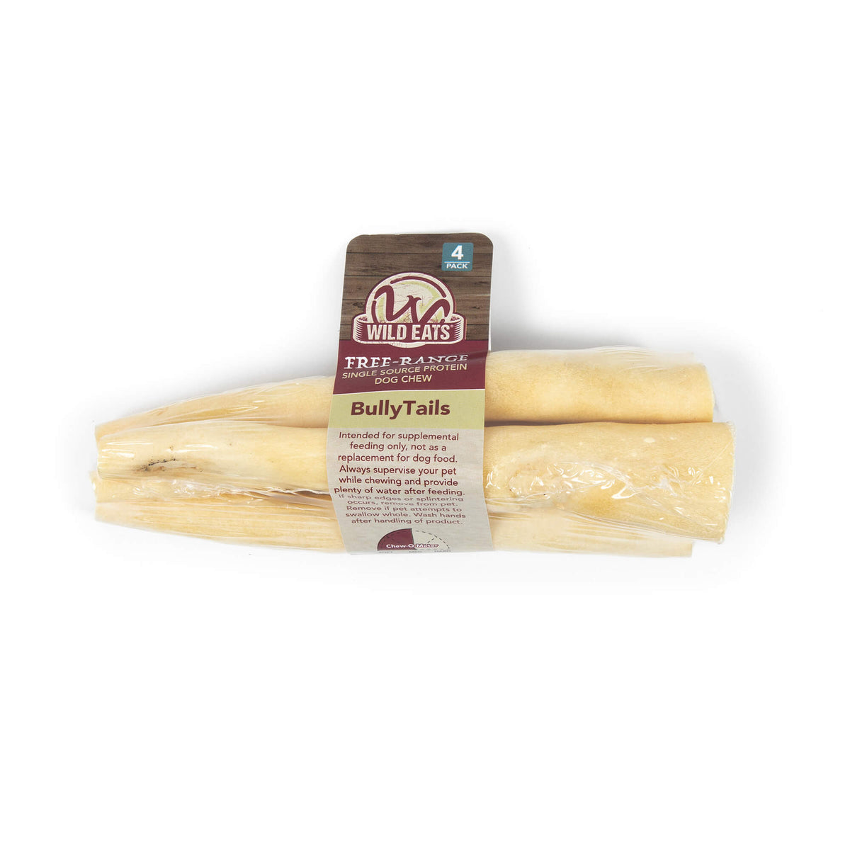 Wild Eats Small Bully Tail (Bundle of 4)