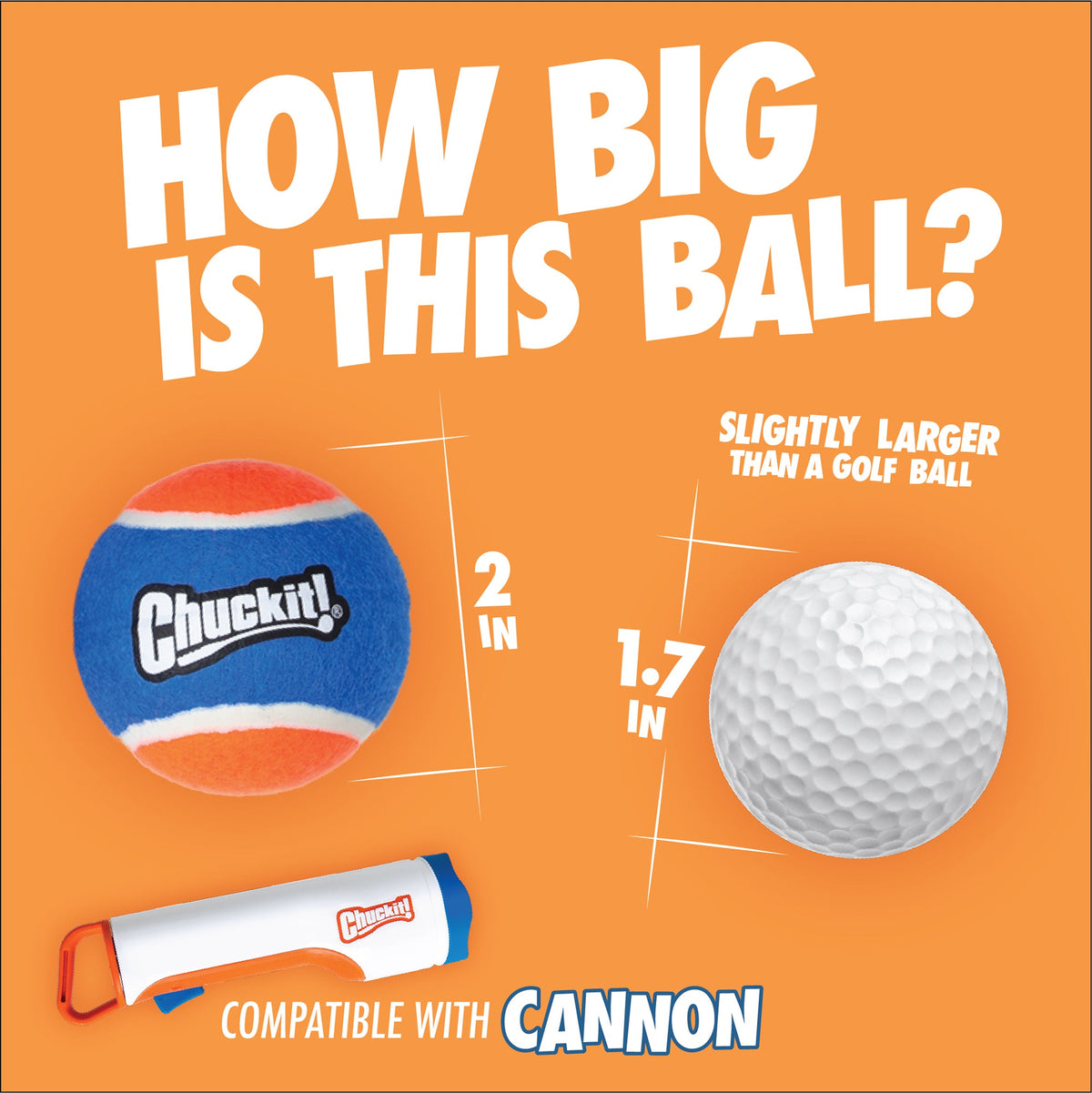 Chuckit! Cannon & Cannon Max - Dog Ball Launcher