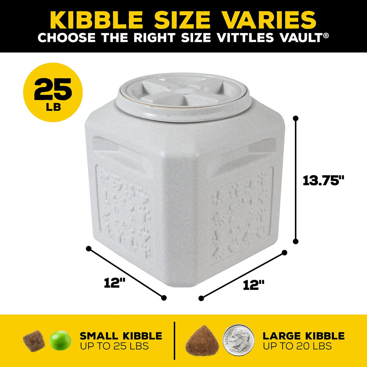 Vittles Vault Pawprint Outback Food Storage Container