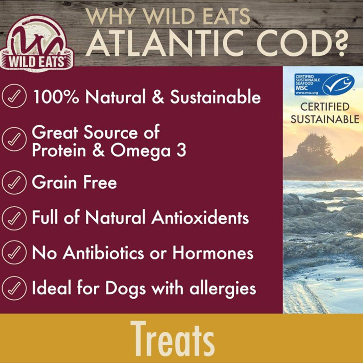 Wild Eats Cod Treats